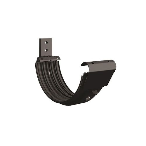 Lindab Steel Gutter Radius Gutter Bracket - 125mm Black