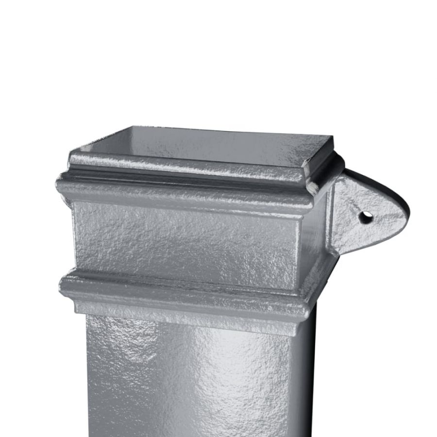 Cast Iron Rectangular Eared Downpipe - 100mm x 75mm x 1829mm Primed