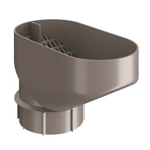 Lindab Steel Drain Trap - 100mm Anthracite Metallic