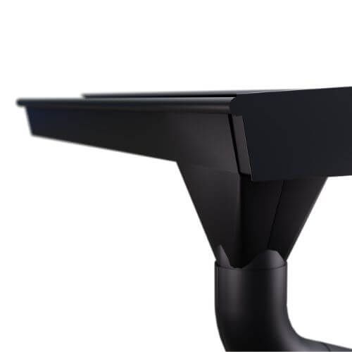 Lindab Rectangular Steel Gutter 70mm Flex-Fit Fascia Bracket - 140mm Black