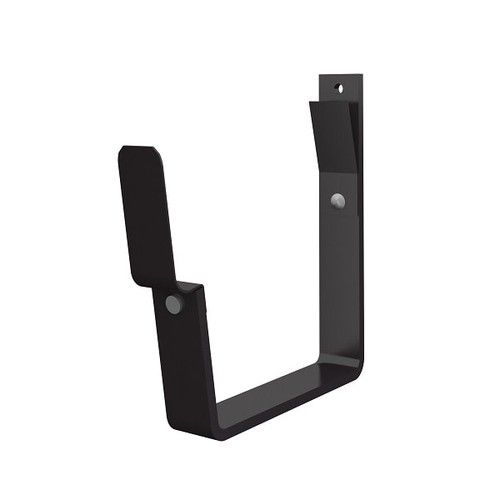 Lindab Rectangular Steel Gutter 70mm Flex-Fit Fascia Bracket - 140mm Coffee Brown