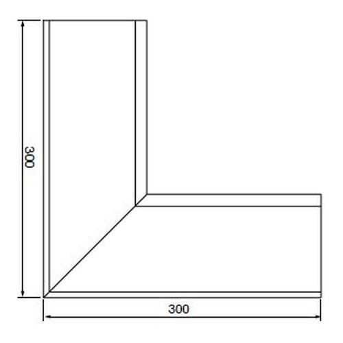 Lindab Rectangular Steel Gutter Internal Angle 90 - 140mm Brown