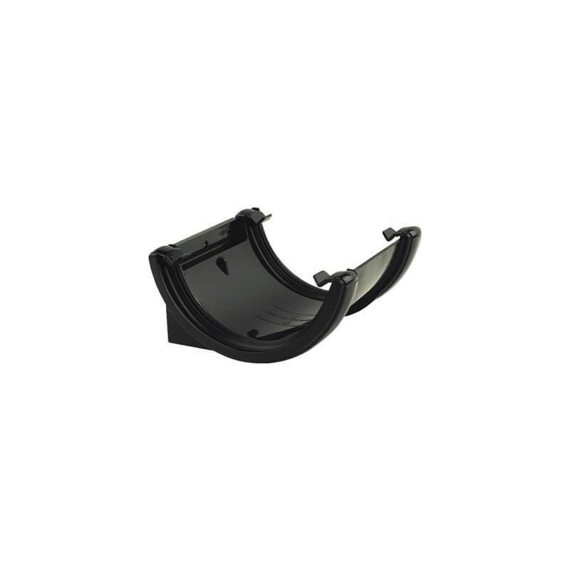 FloPlast Half Round Gutter Union Bracket - 112mm Black