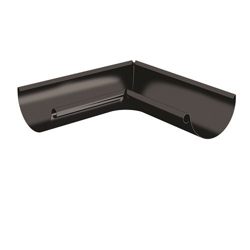 Lindab Steel Gutter Internal Angle 90 - 125mm Black