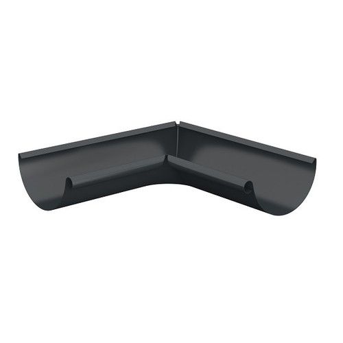 Lindab Steel Gutter Internal Angle 90 - 150mm Anthracite Grey