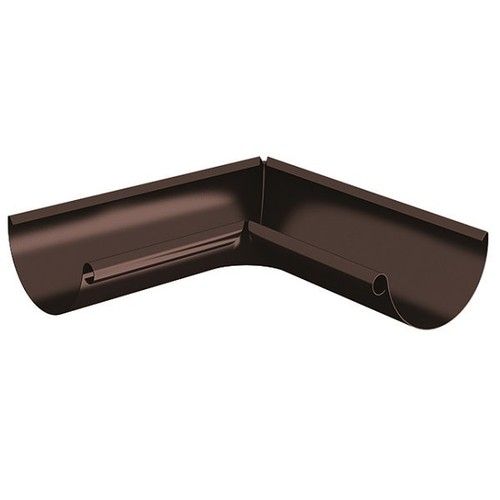 Lindab Steel Gutter Internal Angle 90 - 150mm Coffee Brown