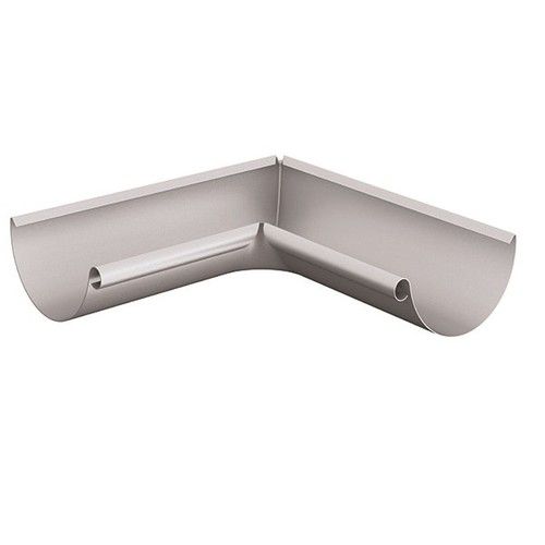 Lindab Steel Gutter Internal Angle 90 - 150mm Silver Metallic
