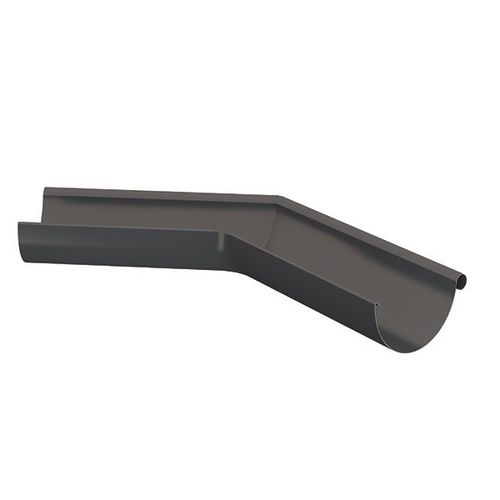 Lindab Steel Gutter External Angle 135 - 125mm Graphite
