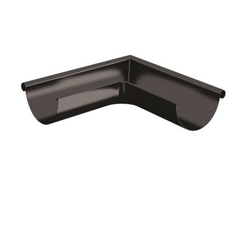 Lindab Steel Gutter External Angle 90 - 150mm Black