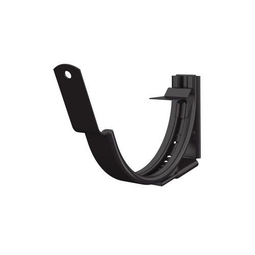 Lindab Steel Gutter Adjustable Fascia Bracket - 100mm Coffee Brown