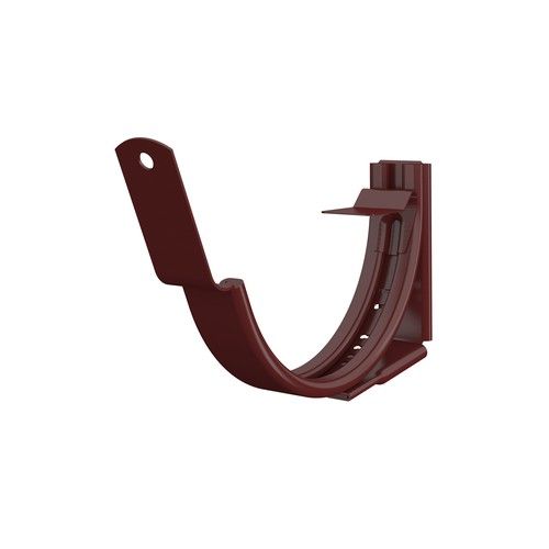 Lindab Steel Gutter Adjustable Fascia Bracket - 100mm Dark Red
