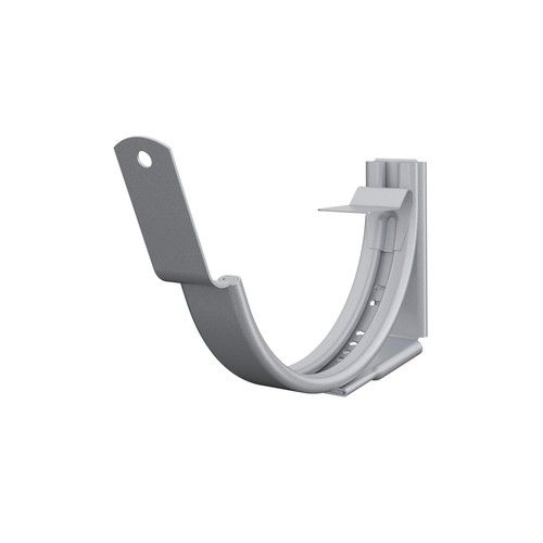 Lindab Steel Gutter Adjustable Fascia Bracket - 100mm Silver Metallic