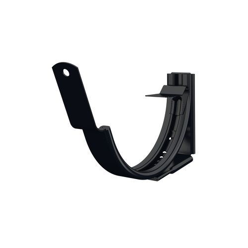Lindab Steel Gutter Adjustable Fascia Bracket - 150mm Black