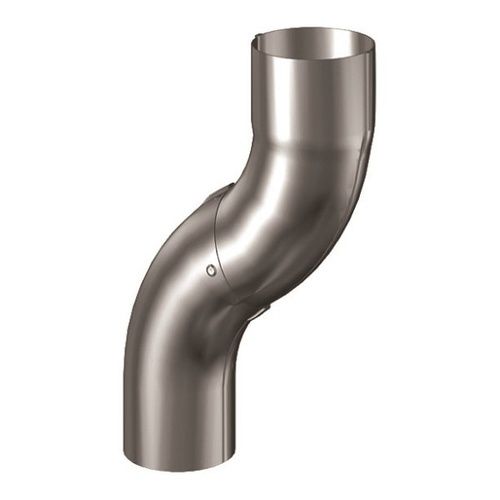 Lindab Magestic Steel One-Piece Downpipe Offset - 100mm Galvanised