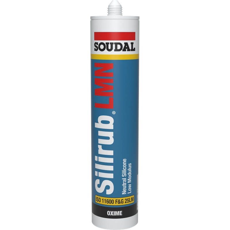 Soudal Silirub LMN Silicone - Anthracite Grey 300ml - Pack of 48