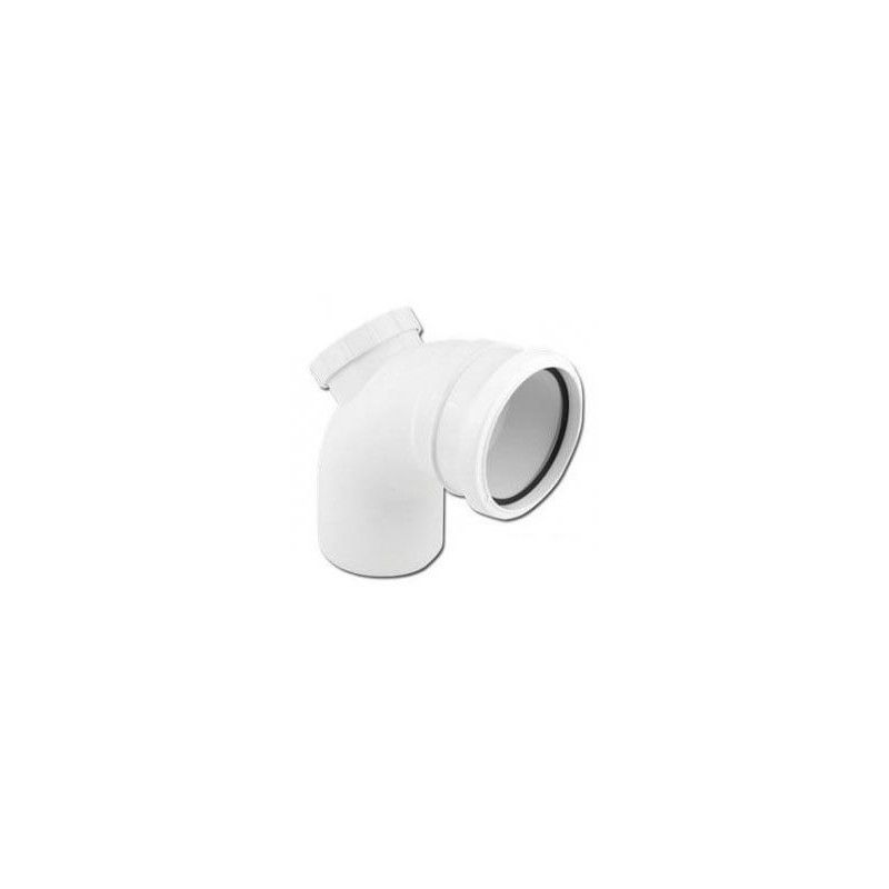 FloPlast Ring Seal Soil Access Bend - 92.5 Degree x 110mm White