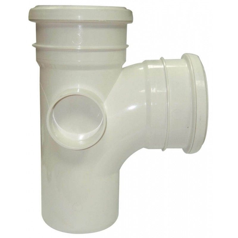FloPlast Ring Seal Soil Branch - 92.5 Degree x 110mm White