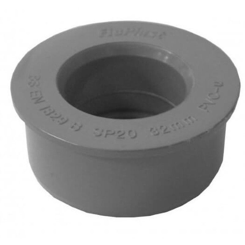 FloPlast Solvent Weld Soil Boss Adaptor - 32mm Grey