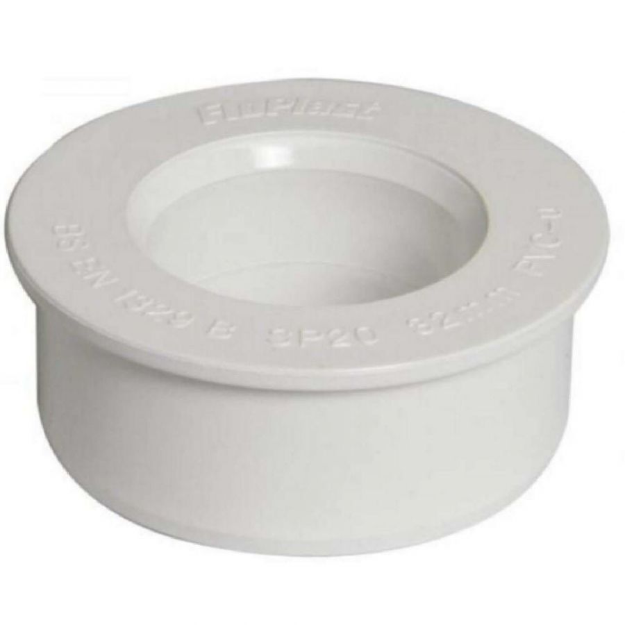 FloPlast Solvent Weld Soil Boss Adaptor - 40mm White