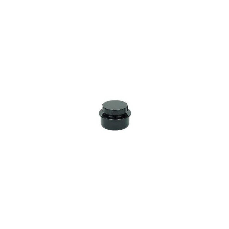 FloPlast Ring Seal Soil Access Plug - 110mm Black