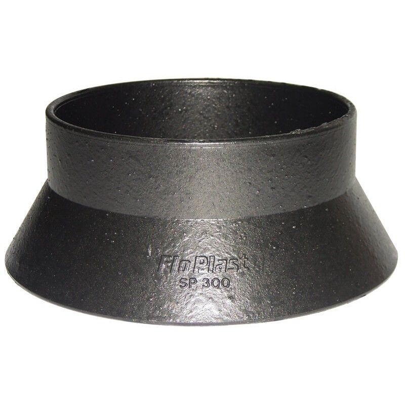 FloPlast Ring Seal Soil Weathering Collar - 110mm Cast Iron Effect