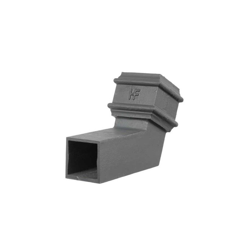 Cast Iron Square Downpipe Bend - 112.5 Degree x 75mm Primed