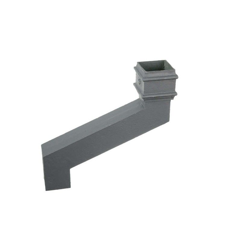 Cast Iron Square Downpipe Offset - 457mm Projection 100mm Primed