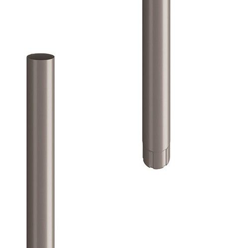 Lindab Steel Downpipe - 120mm x 3mtr Anthracite Metallic