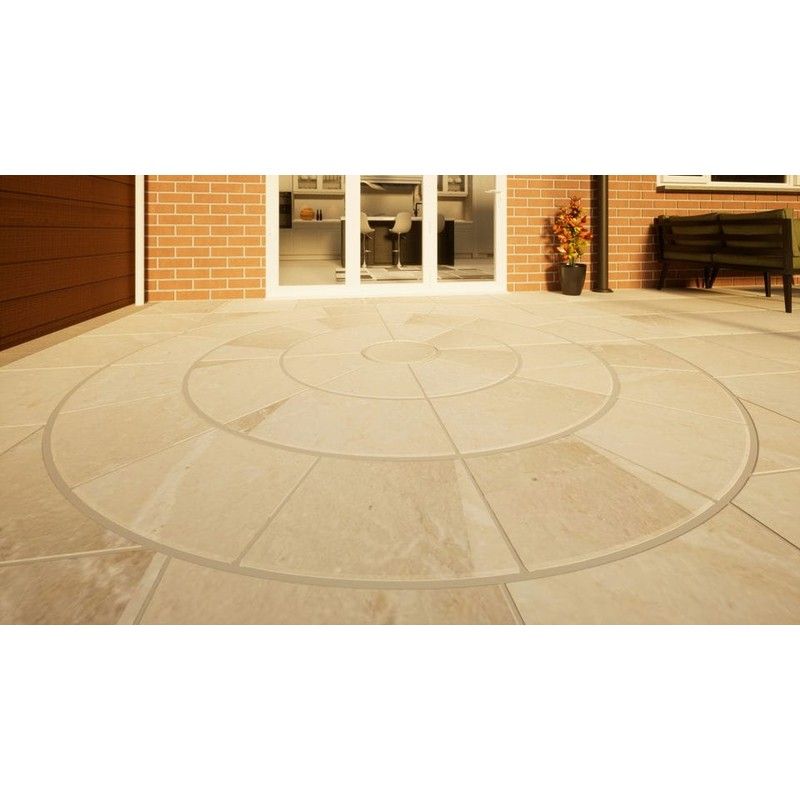 Sandstone Circular Paving - 2800mm Mint