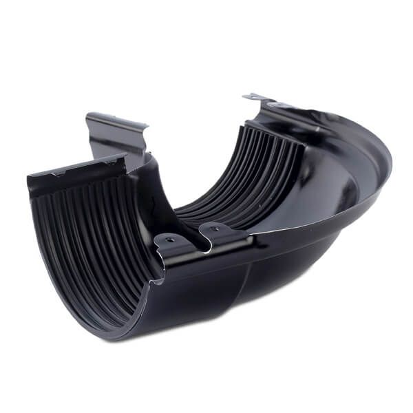 Galeco Steel Gutter External Angle - 90 Degree x 135mm Black