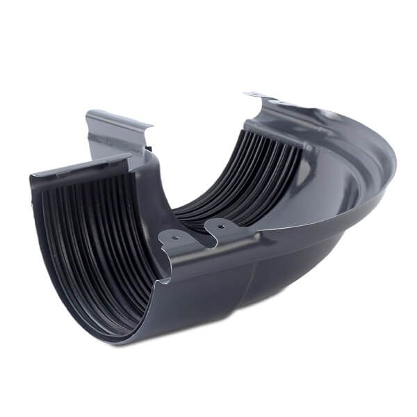 Galeco Steel Gutter External Angle - 90 Degree x 135mm Graphite Grey