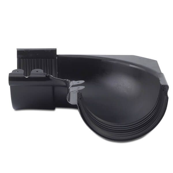 Galeco Steel Gutter Internal Angle - 90 Degree x 135mm Black