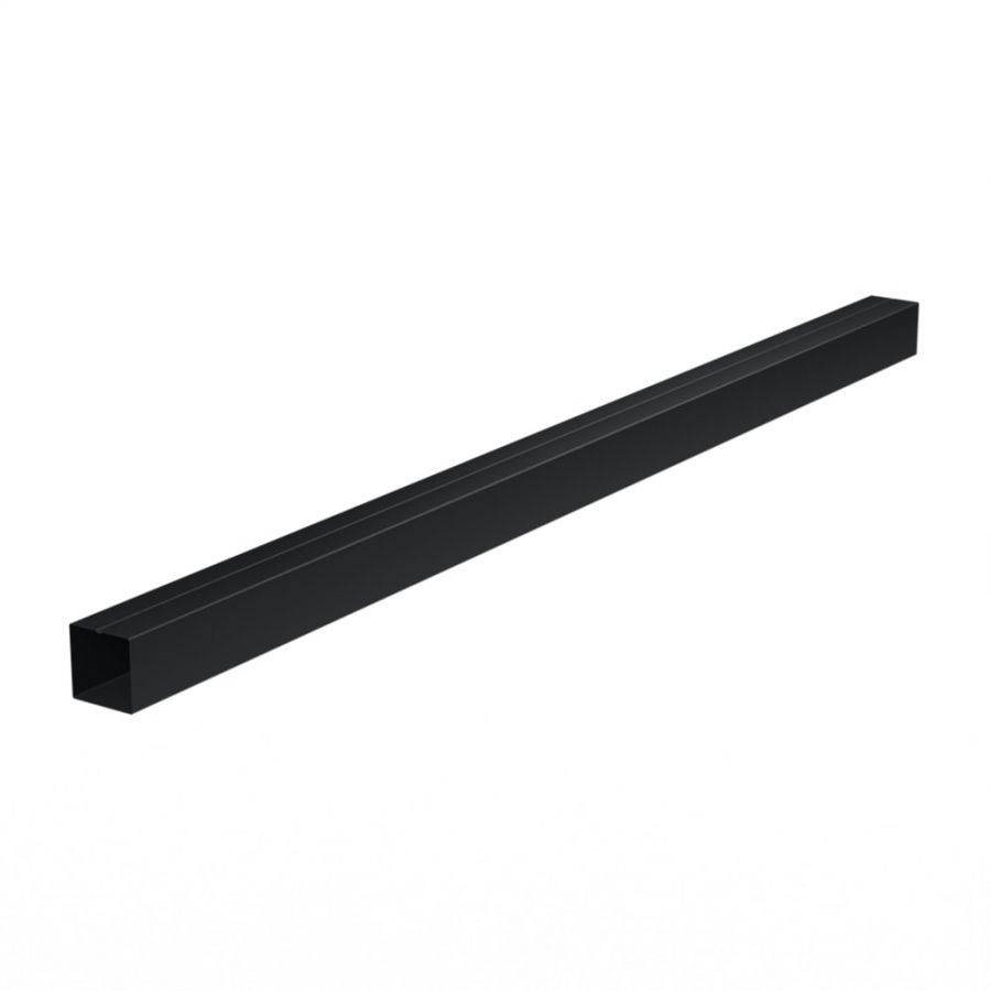 Galeco Square Steel Offset Downpipe Kit Black - 80mm Diameter
