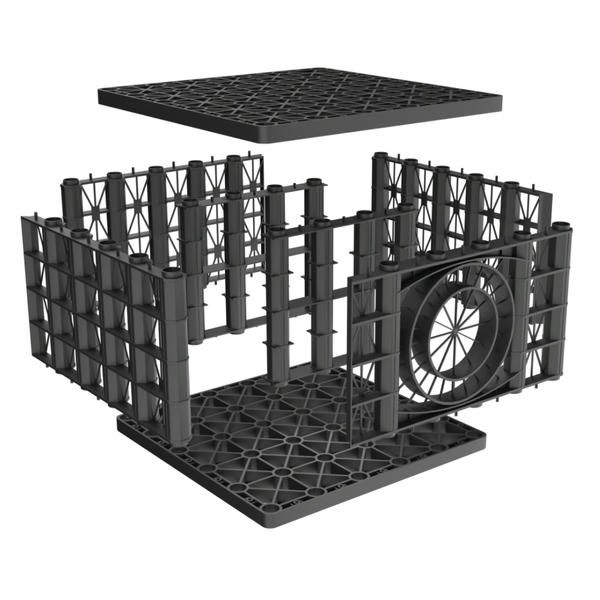 Rainsmart 65 Tonne Shallow Soakaway Crate Set Flat-Packed - 10 Cubic Metre Kit
