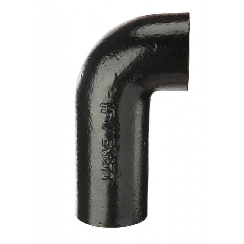 Push Fit Cast Iron Soil Long Tail Bend - 92.5 Degree x 100mm