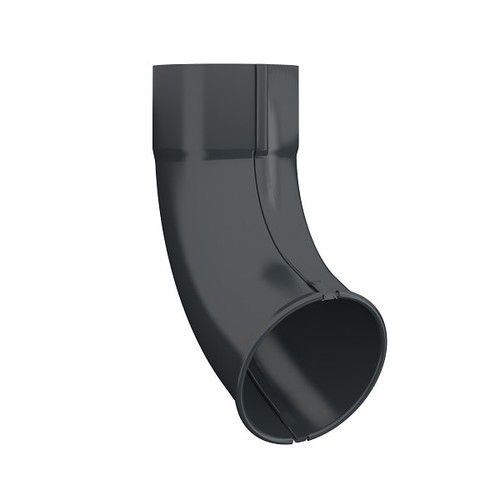 Lindab Steel Downpipe Shoe - 100mm Anthracite Grey