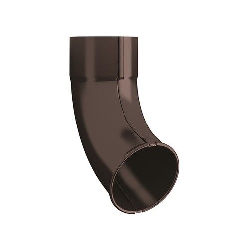 Lindab Steel Downpipe Shoe - 75mm Coffee Brown