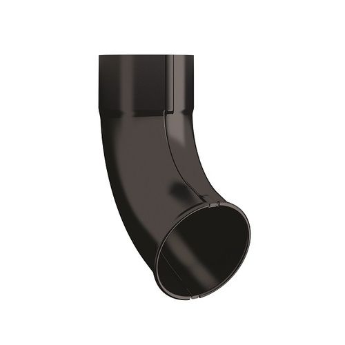 Lindab Steel Downpipe Shoe - 87mm Black