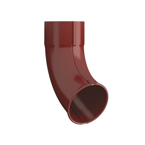 Lindab Steel Downpipe Shoe - 87mm Dark Red