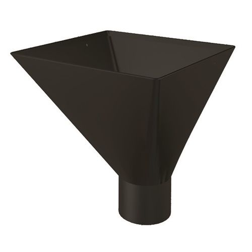 Lindab Steel Large Water Hopper - 100mm Black