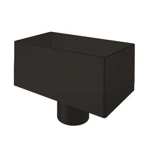 Lindab Steel Regular Water Hopper - 100mm Matte Black