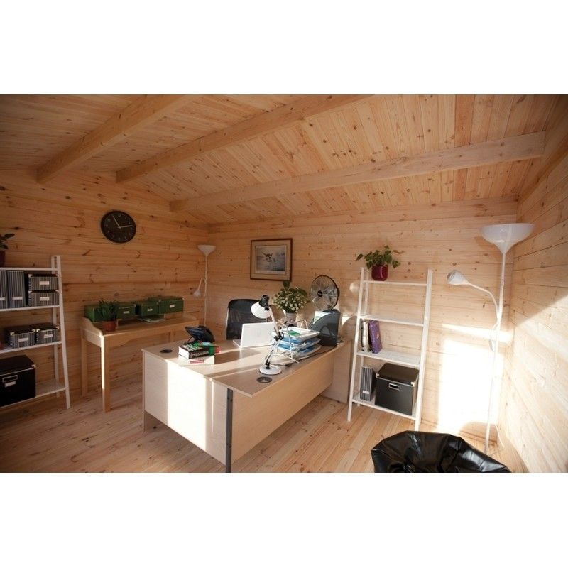 Chiltern Log Cabin - 24kg Felt Plus Underlay Double Glazed - 4000mm x 3000mm