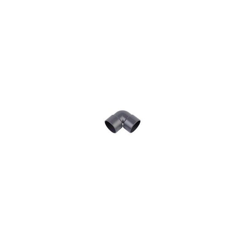 FloPlast Solvent Weld Waste Bend Knuckle - 90 Degree x 40mm Grey
