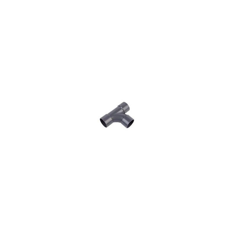 FloPlast Solvent Weld Waste Tee - 40mm Grey