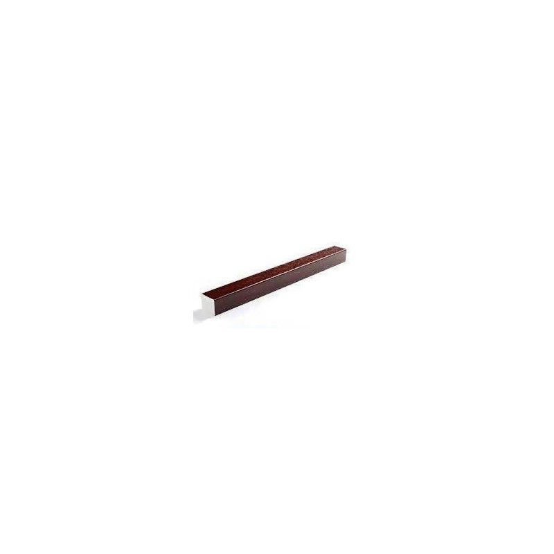 PVC Square Section - 15mm x 5mtr Rosewood