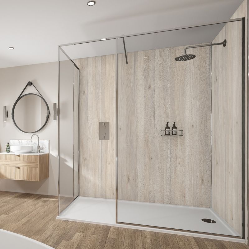 Laminate Wall Panel Square Edge - 900mm x 2420mm x 11mm Scandi Oak