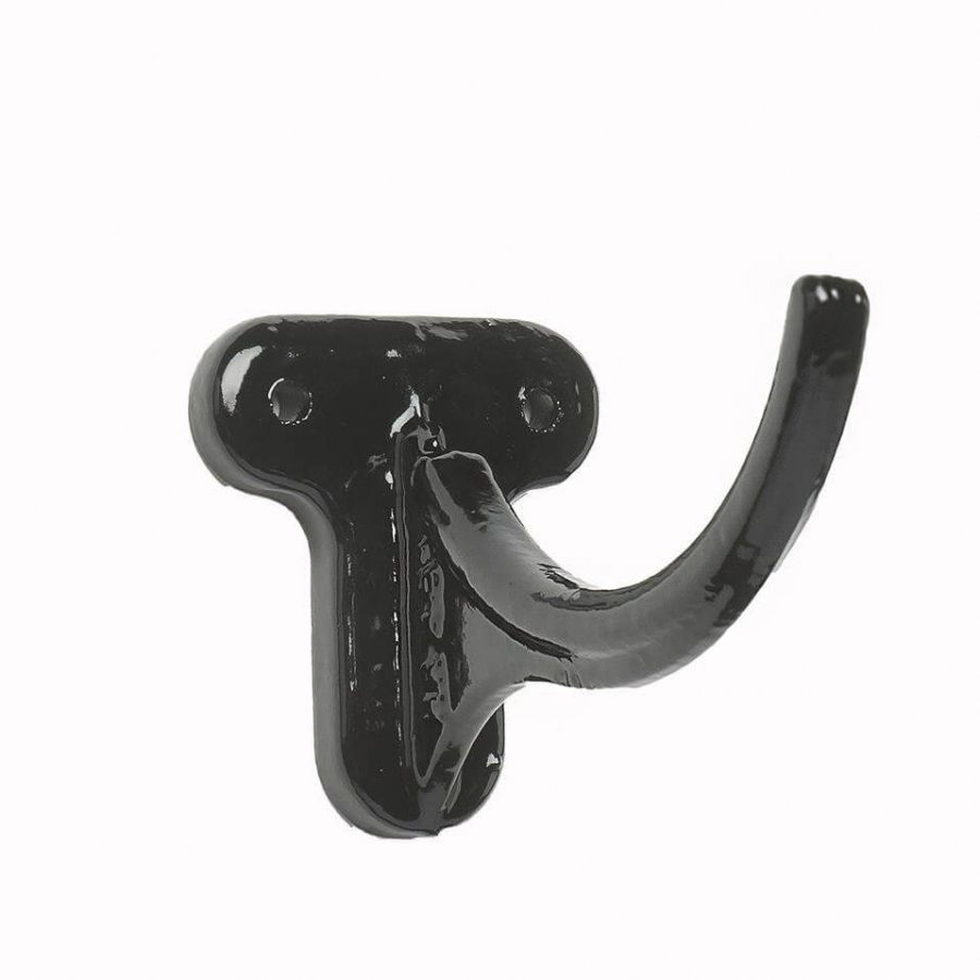 Cast Iron Beaded Half Round Gutter Fascia Bracket - 125mm Black