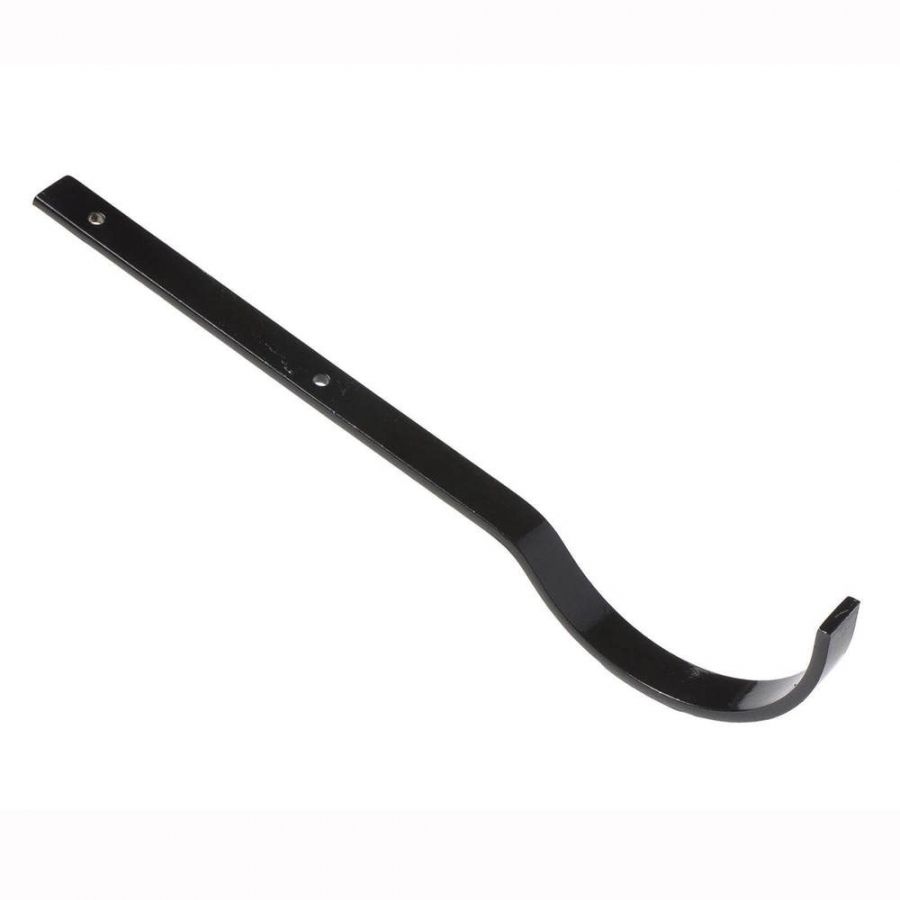 Cast Iron Half Round Gutter Top Rafter Bracket - 150mm Galvanised Black Painted