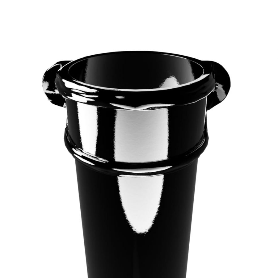 Cast Iron Round Eared Downpipe - Socket On One End - 150mm x 1829mm Black