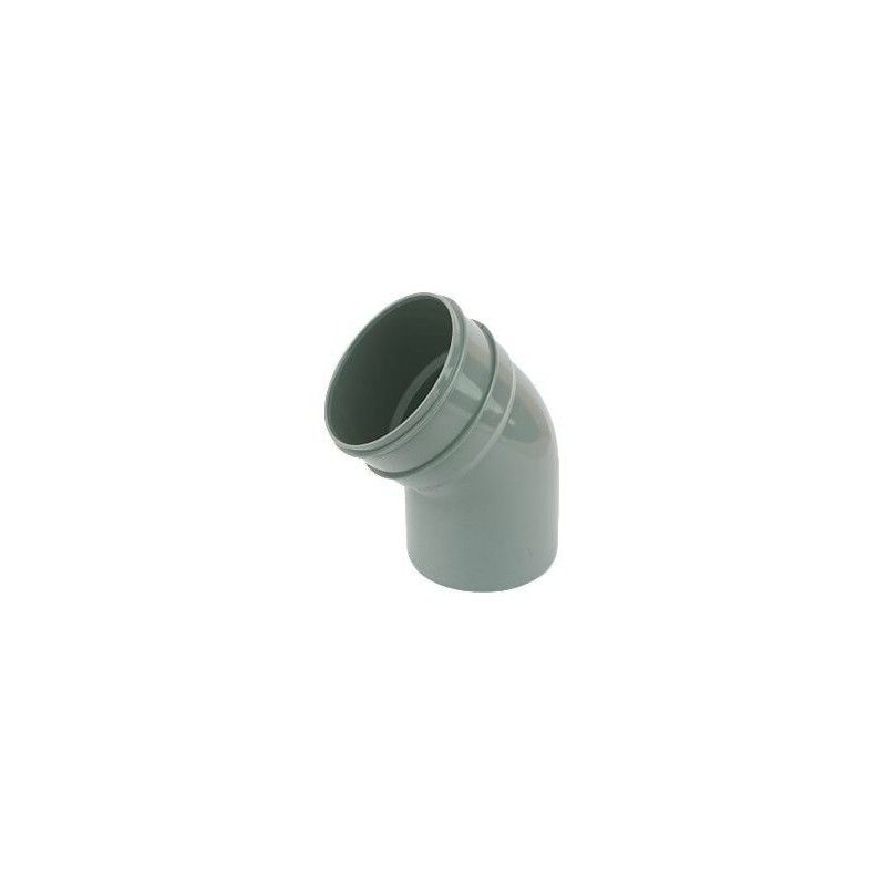 FloPlast Industrial/ Xtraflo Downpipe Solvent Weld Offset Bend Bottom - 110mm Grey